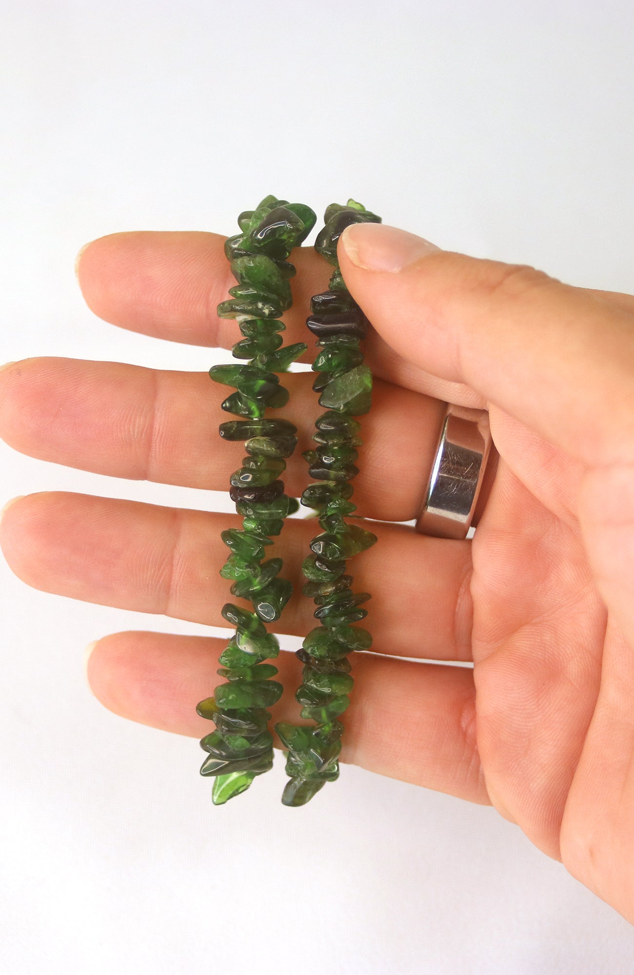 Diopside Chip Bracelet AA